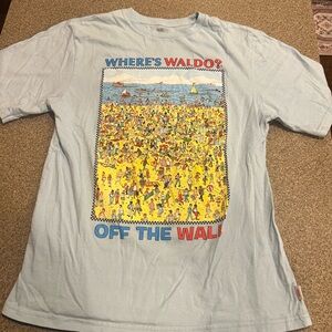 Vans Where’s Waldo Light Blue Graphic T-Shirt